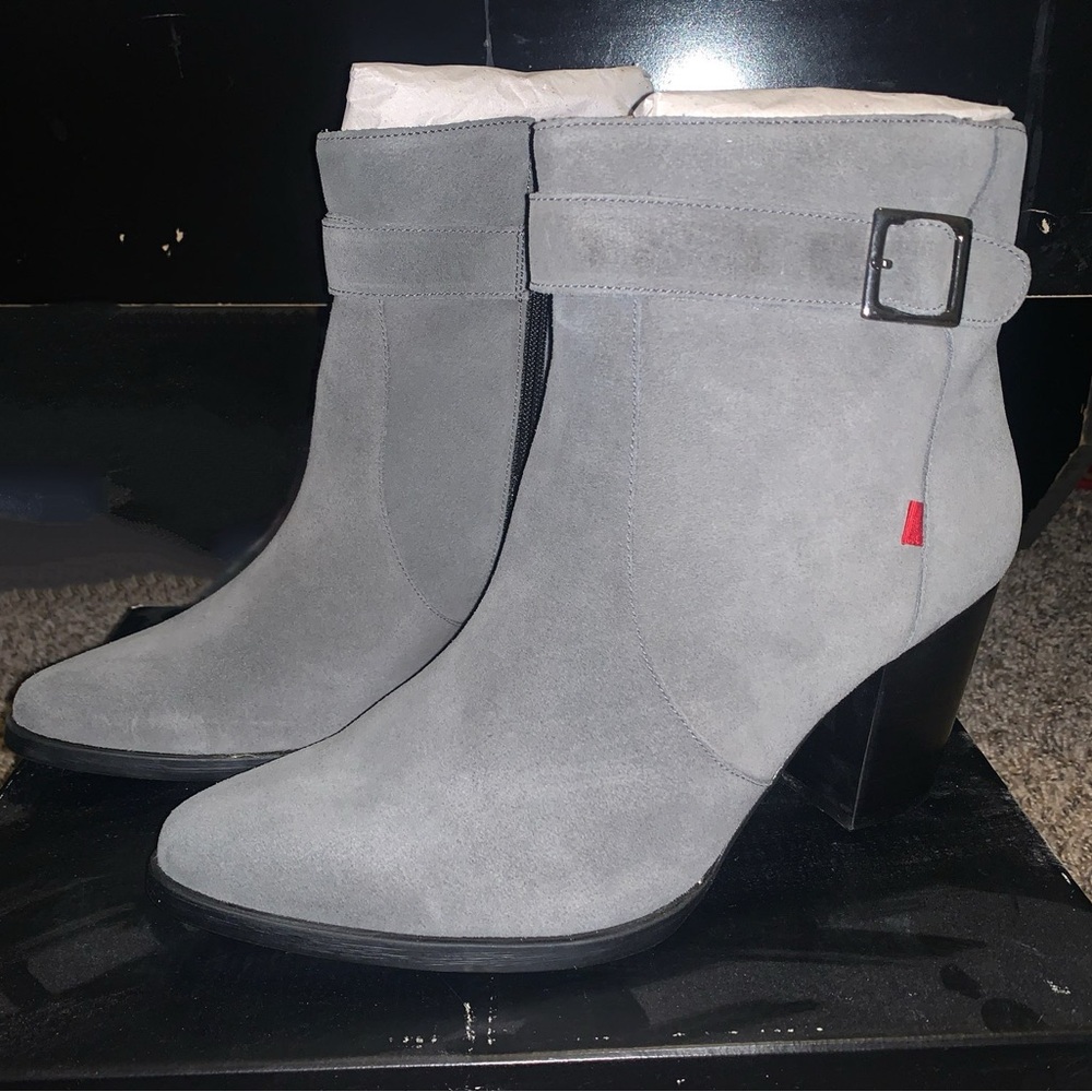 Marc Joseph New York Women's Bootie with Side Zipper/Buckle Chukka Boot 10.5